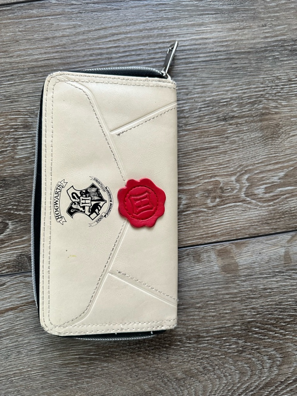 Warner Bros. Hogwarts White Envelope Clutch with Red Wax-Seal